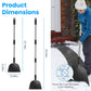 53In Flat Snow Shovel Ice Scraper Manganese Steel Snow Ice Chopper for Walkway Pathway Driveway Ice Removal Gardening Cleaning Scraper Shovel for Weeding Lawn Edging