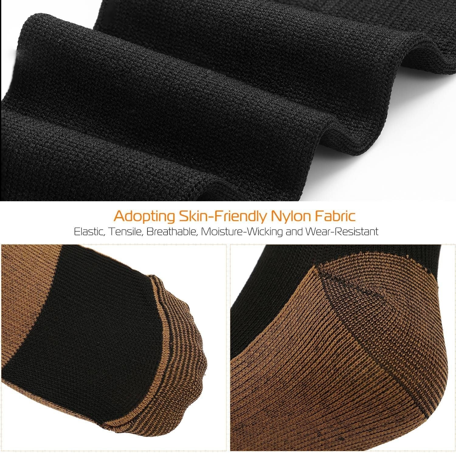 Unisex Copper Compression Socks for Support & Recovery Cnasti Strings and Thangs