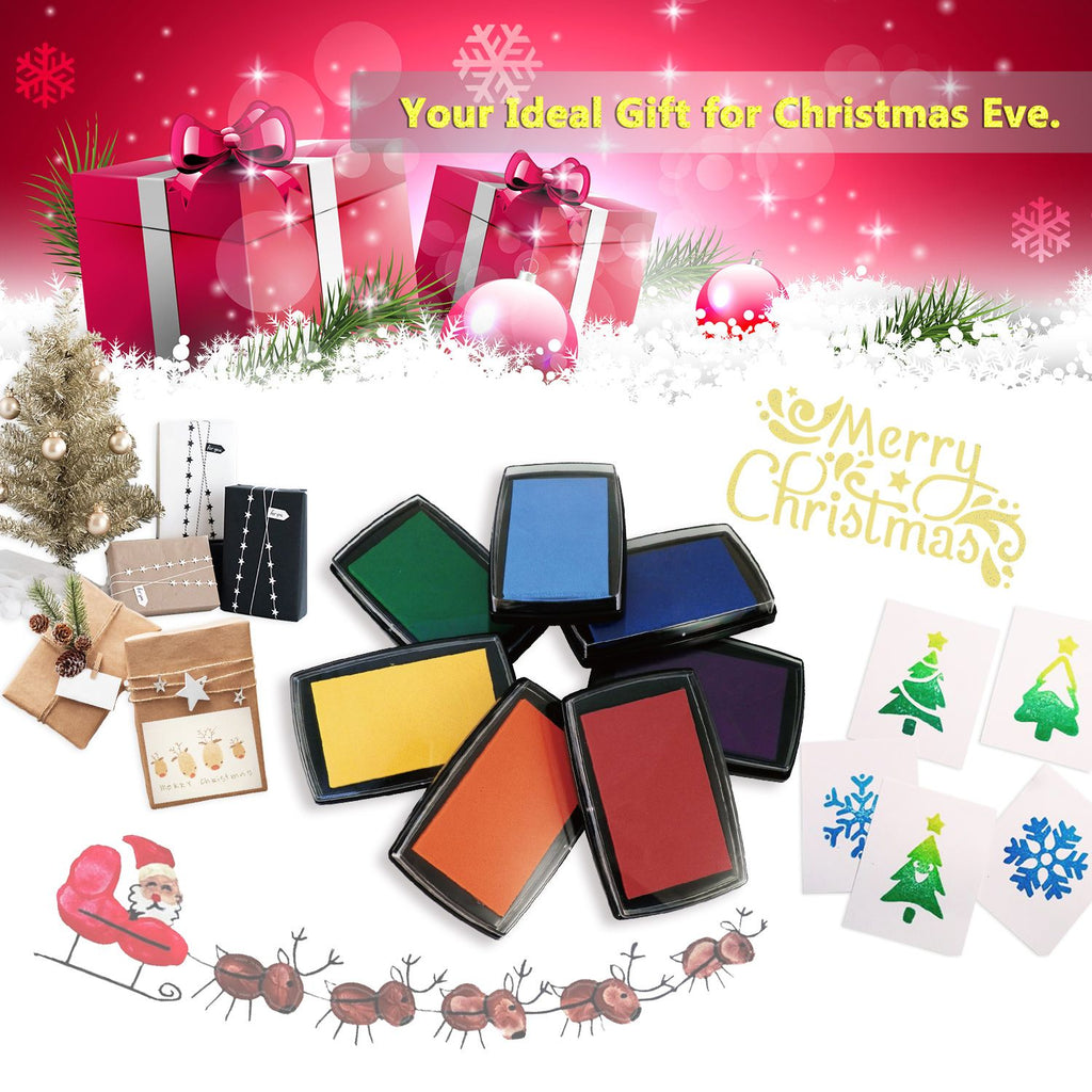 7 Washable Ink Pads for Rubber Stamps