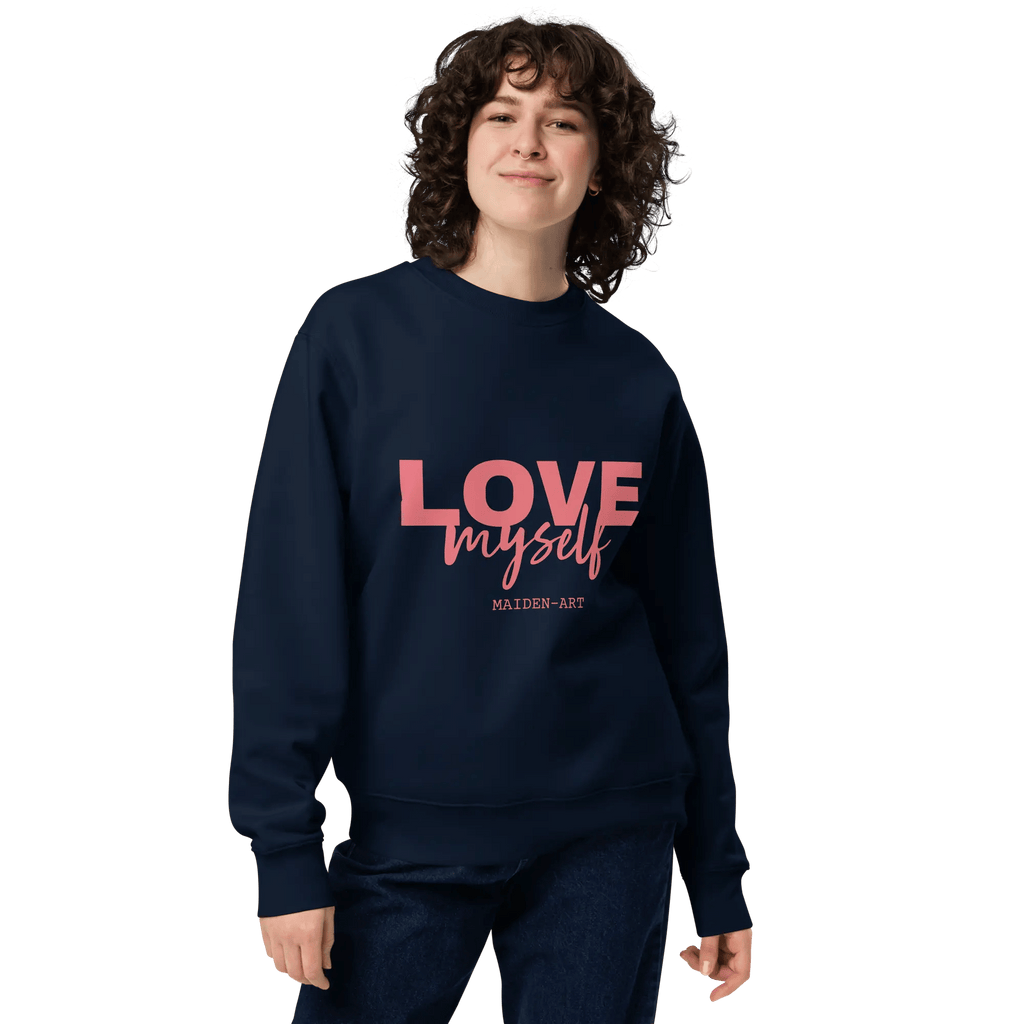 LOVE Myself Unisex Sweatshirt – Organic Cotton Blend Cnasti Strings and Thangs