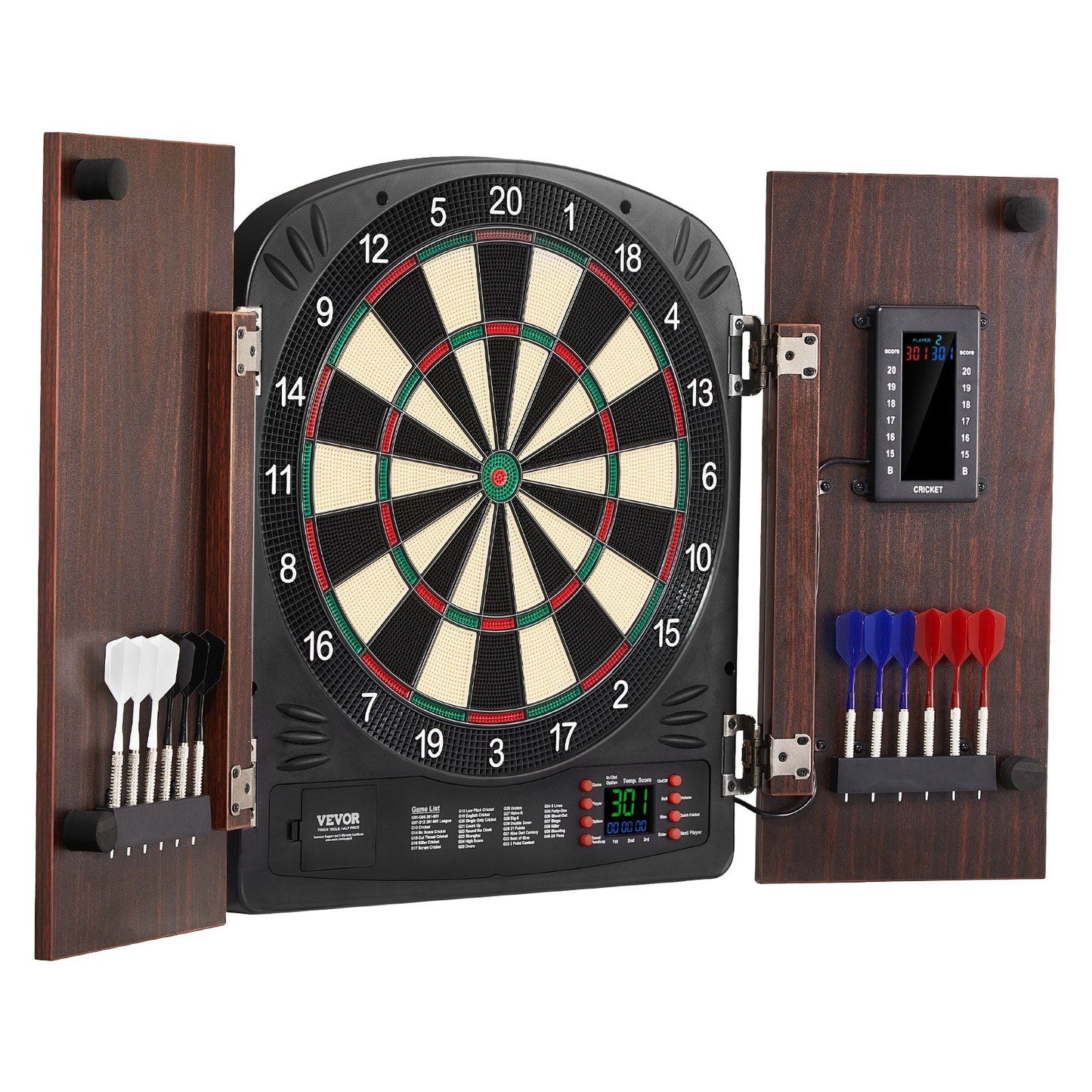 VEVOR Dartboard and Cabinet Set Complete with All Accessories Easy Assembly