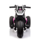 12V Three-wheel Ride On Motorcycle, Kids Electric Motorbike with Horns, LED Lights, Gift for Kids 3-8 Years,Rosy