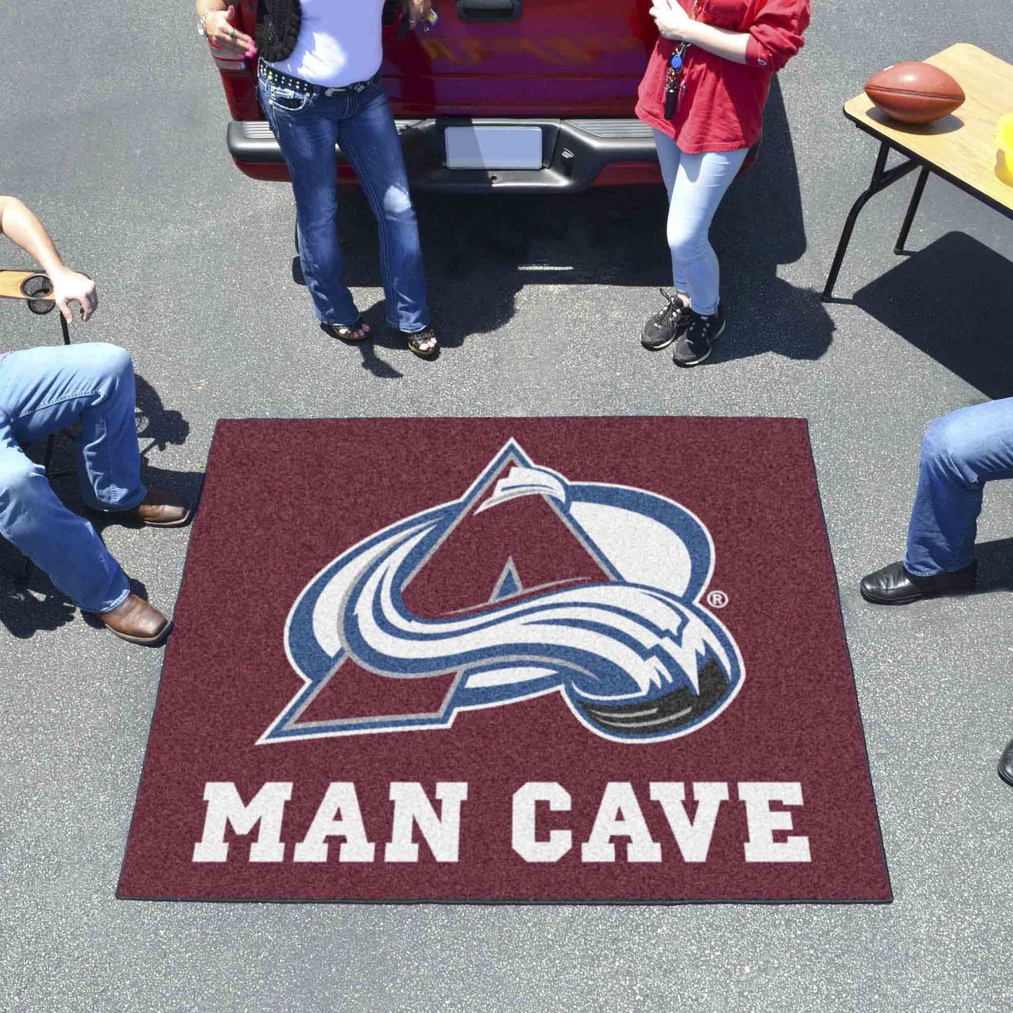 NHL - Colorado Avalanche Man Cave Tailgater Rug 5'x6'