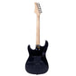 Lightning Style Electric Guitar with Power Cord/Strap/Bag/Plectrums Black & Dark Blue