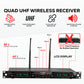 5 Core Wireless Microphones 8 Channel Dynamic Karaoke Professional UHF Singing Mic System Handheld Cordless Microfonos Inalambricos for Singer DJ Church - WM UHF HM