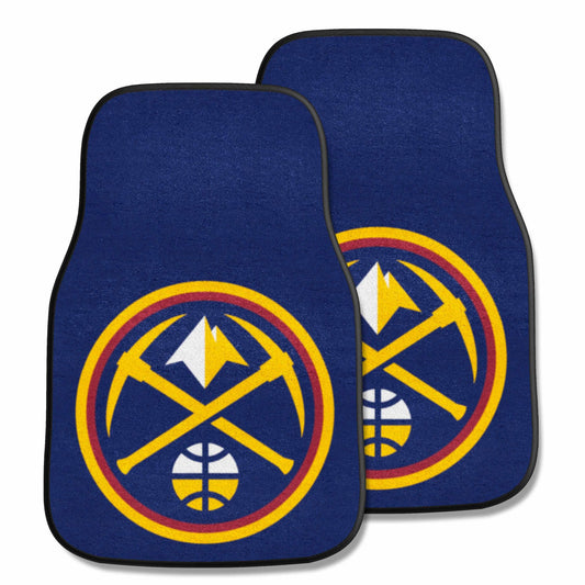 NBA - Denver Nuggets 2-pc Carpeted Car Mats 17"x27"