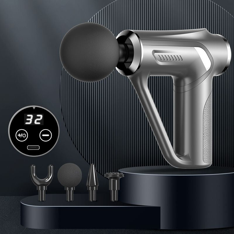 1pc Tricep Gun Deep Muscle Massage Relax Outdoor Fitness Equipment Shock Full Body Massager Electric Massage Gun Core Sports & Fitness