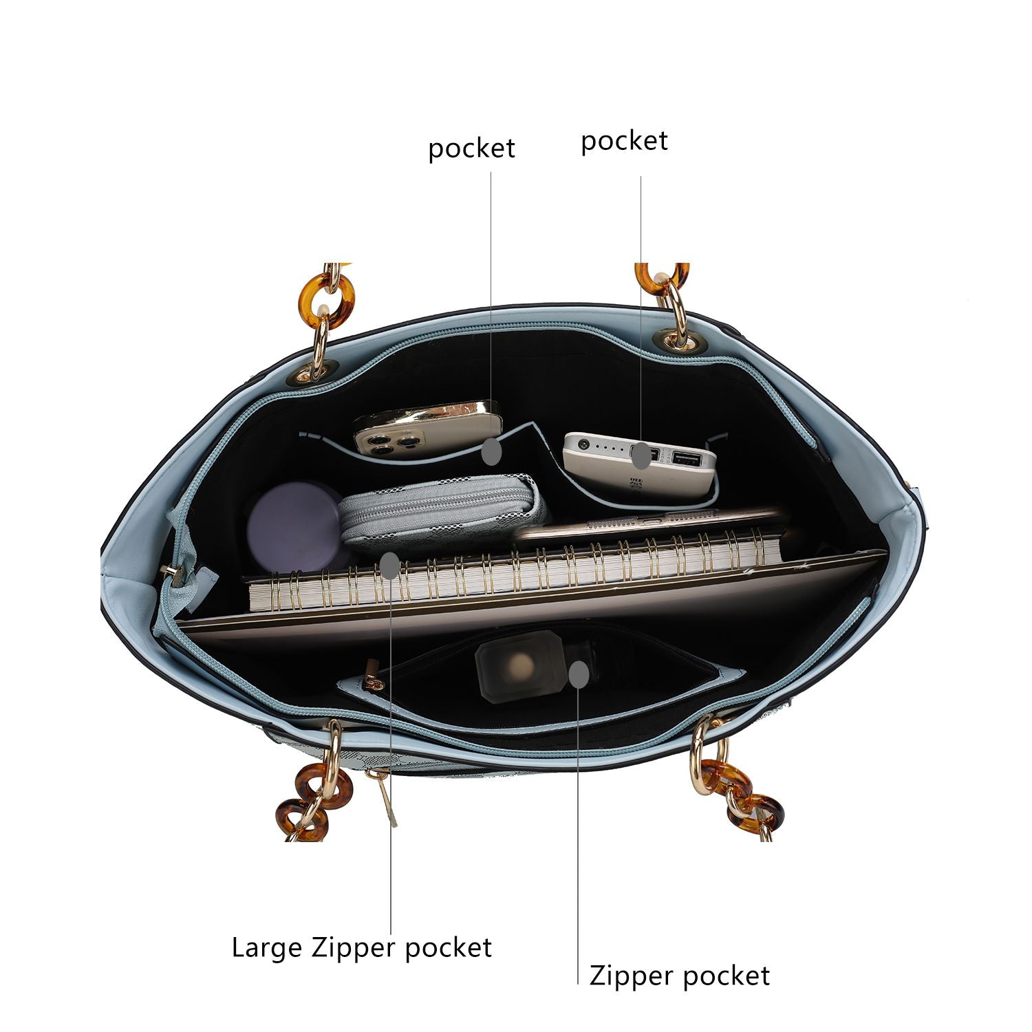 MKF Collection Merlina 2 PCS Women Tote Handbag with Wallet by Mia k Cnasti Strings and Thangs