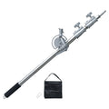 C-Stand Boom Arm C-Stand Cross Arm, 2.58-7.58 inch Length Adjustable Photography Boom Arm for C-Stand, Heavy Duty Stainless Steel
