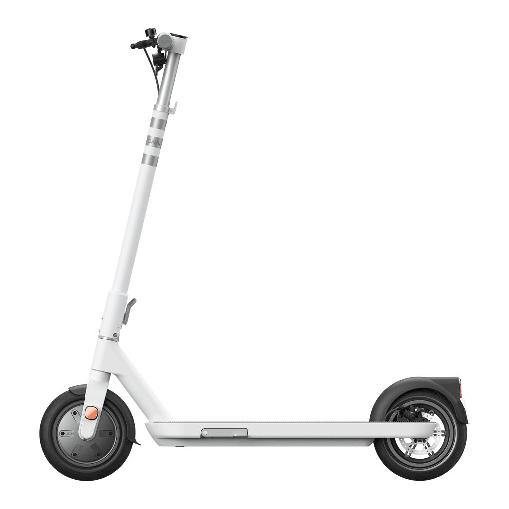 Foldable Electric Scooter w/18.6 Miles Max Operating Range & 15.5 mph Max Speed - White Core Sports & Fitness