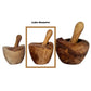 Olive Wood Rustic Mortar and Pestle