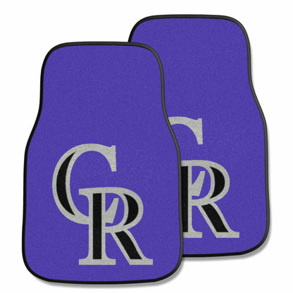 MLB - Colorado Rockies 2-pc Carpeted Car Mats 17"x27"