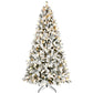 8FT PE/PVC/Pine Mixed Christmas Tree with Colorful + Warm Light 10-Function LED, Memory Wire & Easy Power Technology