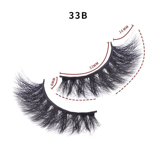 Soft and Thick Multi-Layer Three-Dimensional False Eyelashes Mimic Mink Hair