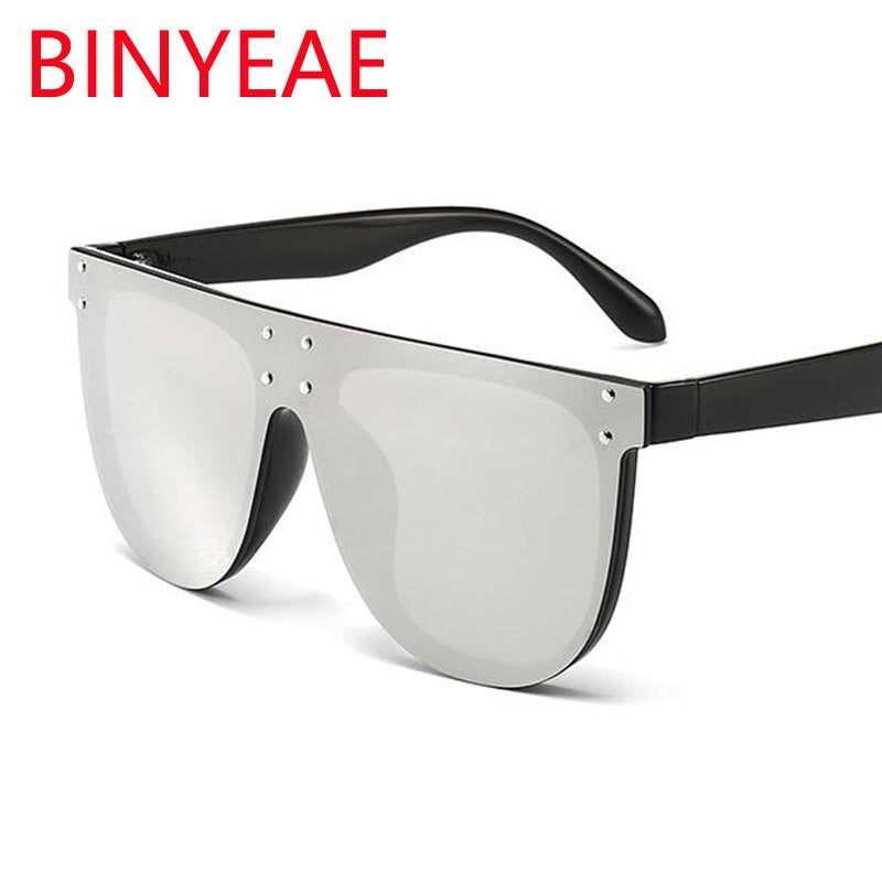 Silver Mirror womens sunglasses brand designer Vintage Sun Glasses Men Luxury Oversized Square Shades UV400 Glam Big Eyewear