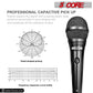 5 Core Microphone Professional Dynamic Vocal Neodymium Cardioid Unidirectional Handheld Mic for Speakers, Karaoke W/Steel Mesh Grille, Metal Body ON/Off Switch 16ft Detachable Cable+Clip+Bag-ND 58 BLK