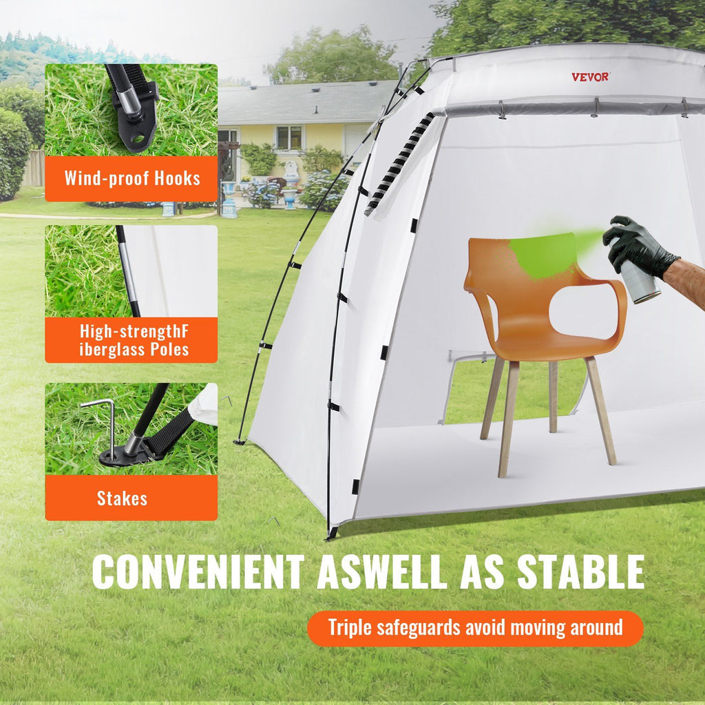 VEVOR Portable Paint Booth, Larger Spray Paint Tent