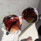 2023 Luxury Brand Design Vintage Rimless Rhinestone Sunglasses Women Men Fashion Gradient Lens Sun Glasses Shades