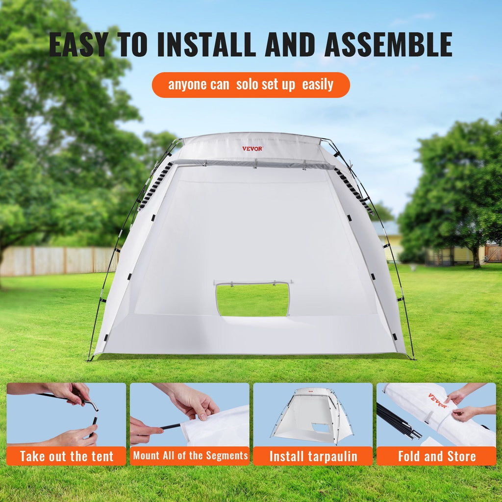 VEVOR Portable Paint Booth, Larger Spray Paint Tent