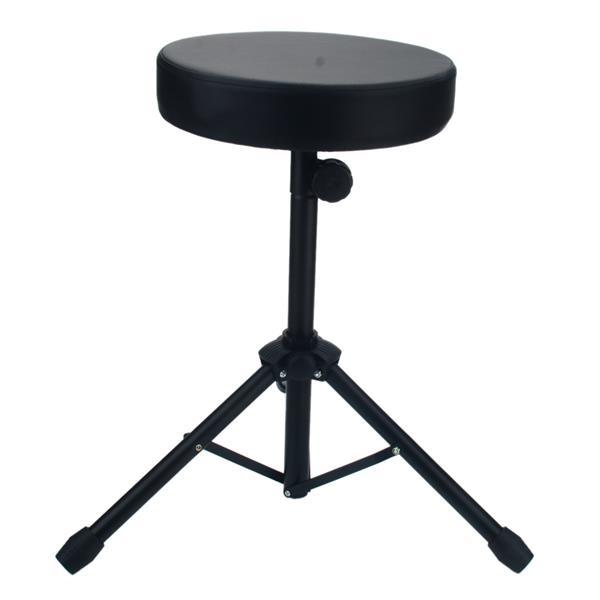 Glarry Non-adjustable Folding Percussion Drum Stool Round Seat