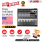 5 Core Audio Mixer 8 Channel DJ Controller Professional Sound Board Bluetooth USB 48V - MX 8 CH L