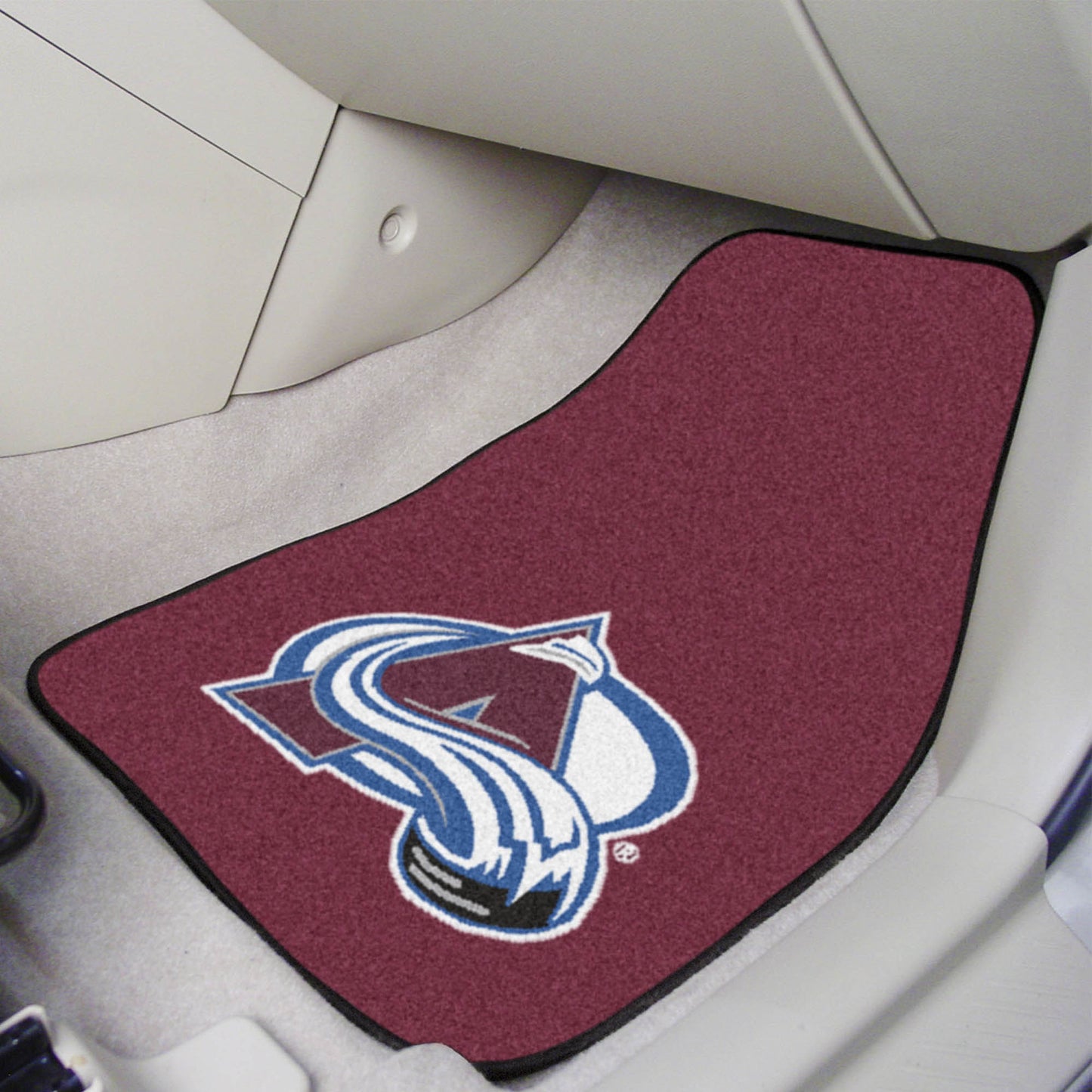 NHL - Colorado Avalanche 2-pc Printed Carpet Car Mats 17"x27"