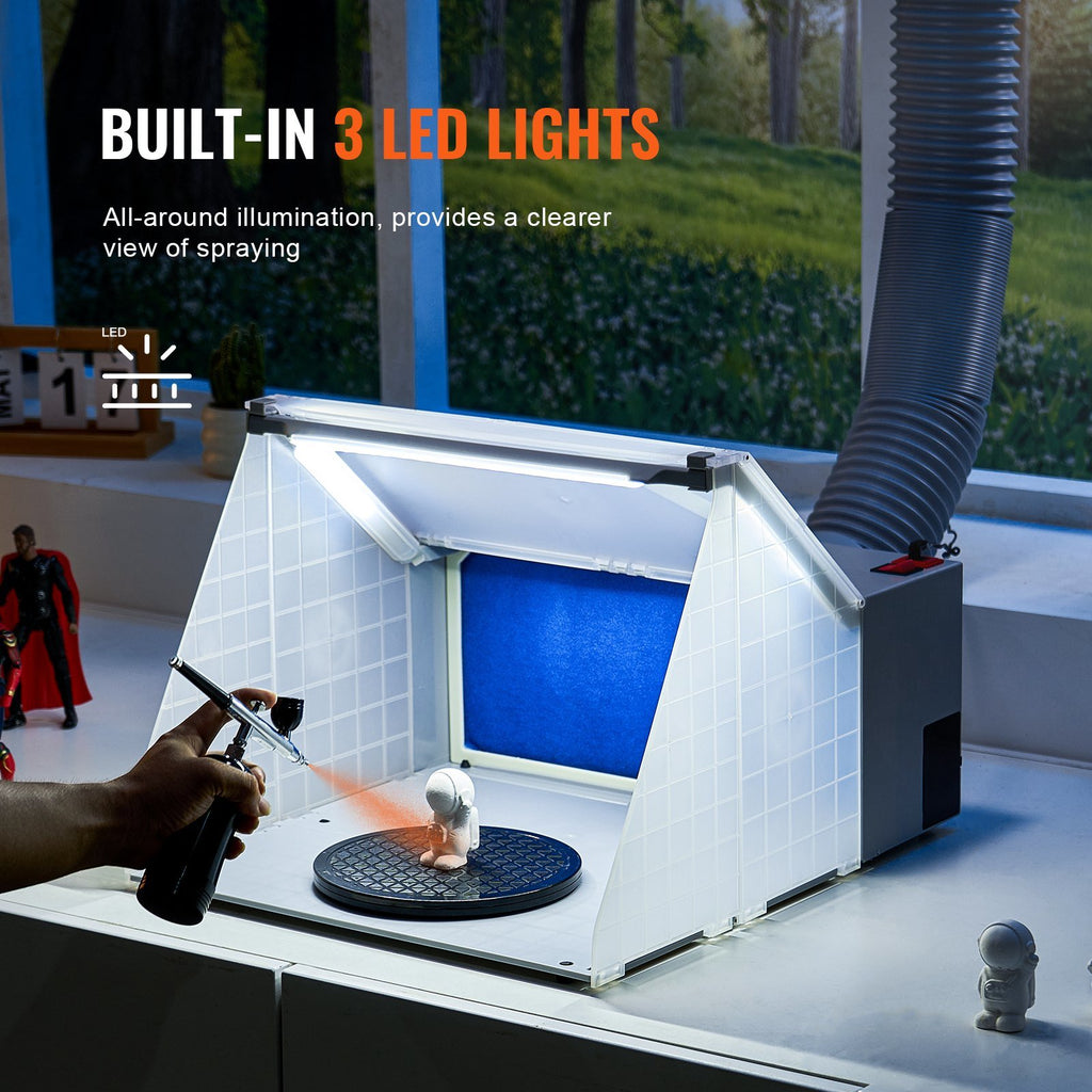 Airbrush Spray Booth Portable Hobby Airbrush Paint Spray Booth