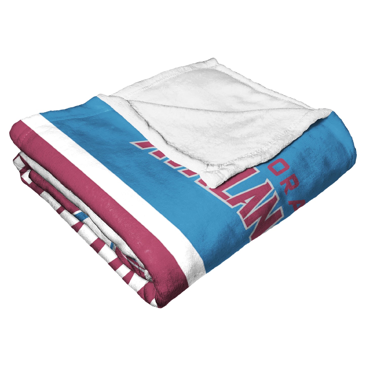 [Personalization Only] OFFICIAL NHL Colorblock Personalized Silk Touch Throw Blanket - Colorado Avalanche