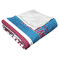 [Personalization Only] OFFICIAL NHL Colorblock Personalized Silk Touch Throw Blanket - Colorado Avalanche