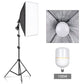 Photography Softbox Lighting Kits 50x70CM Professional Continuous Light System Soft Box For Photo Studio Equipment