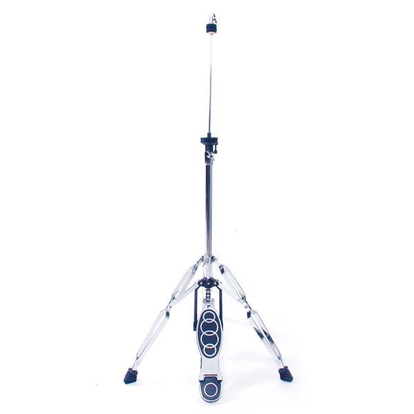 Professional Pedal Control Style Drum High Hat Cymbal Stand with Pedal Silver & Black