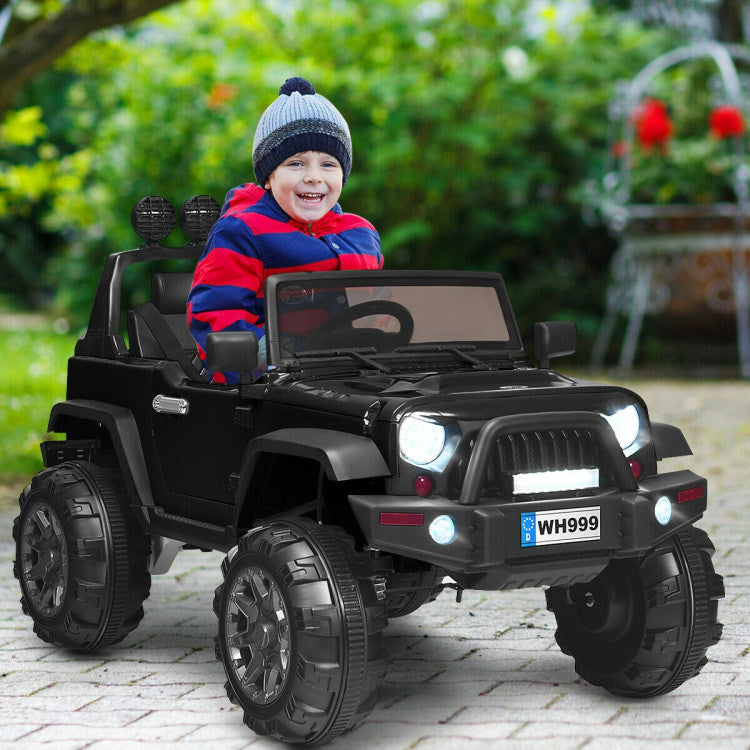 12 V Kids Ride On Truck with Remote Control and Double Magnetic Door