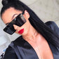 2023 Oversized Square Sunglasses Women Luxury Brand Fashion Red Black Men Gafas Shade Mirror Uv400