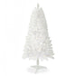 4ft White Artificial Christmas Tree Prelit With Stand ,100 Warm White Led Lights, Realistic 241 Branch Tips PVC White Norwood Spruce Tree Easy Assembly For Indoor, Home