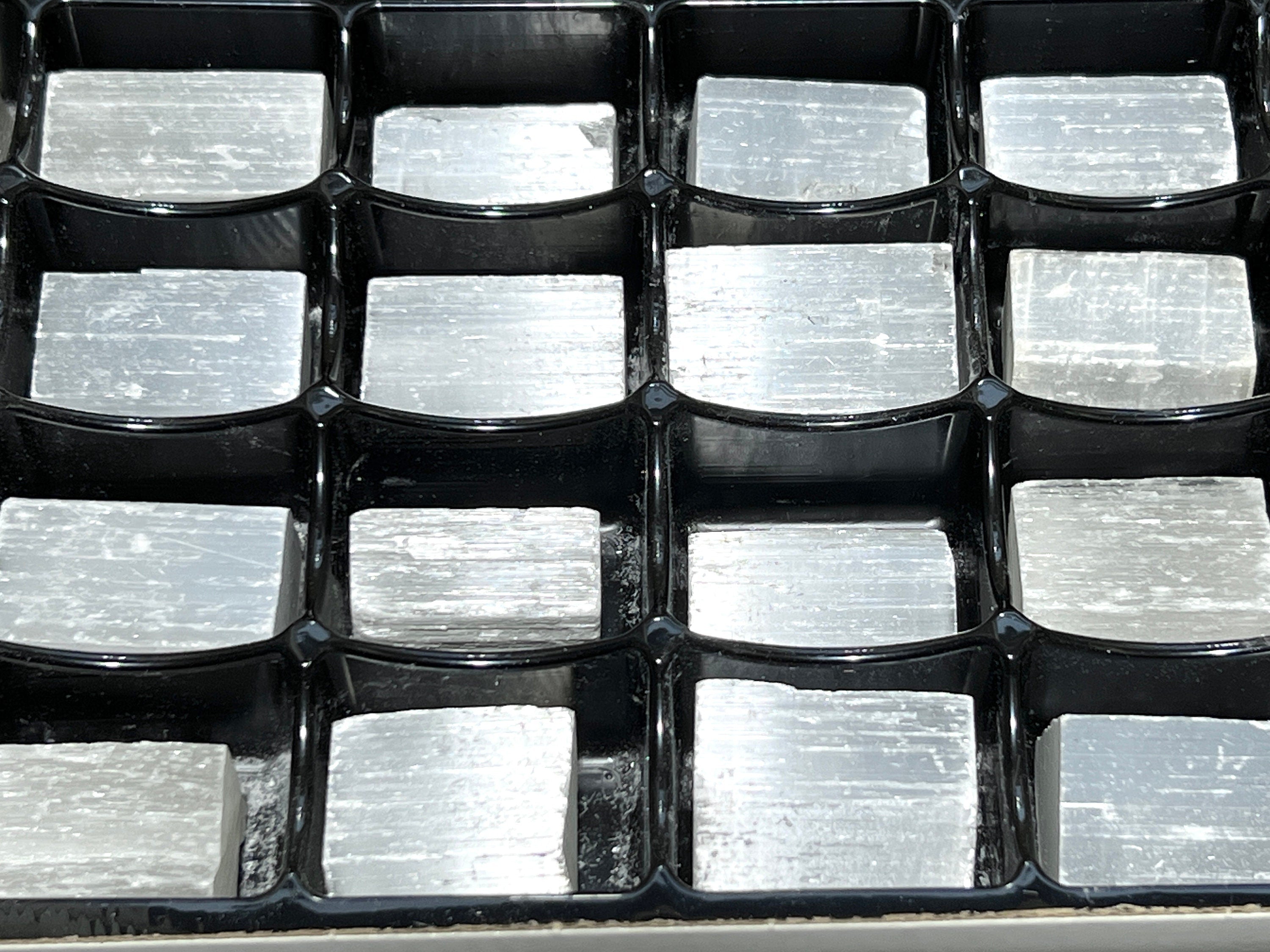 Selenite Rough Raw Crystals (24 Pc) Assorted Box Flat Bulk Wholesale Amazing Crystals