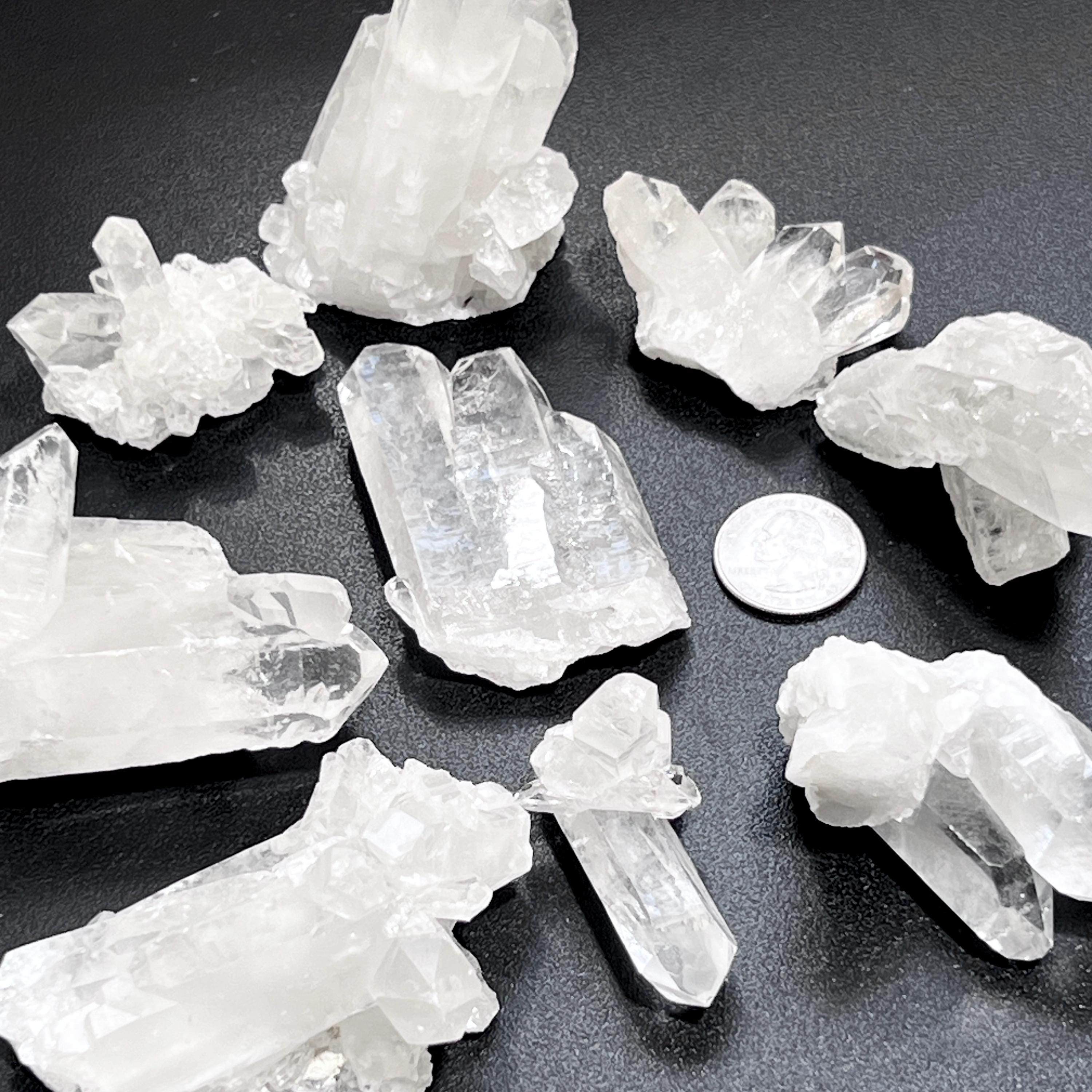 Extra Quality Clear Quartz Crystal Clusters Gemstone Decor Supply Amazing Crystals