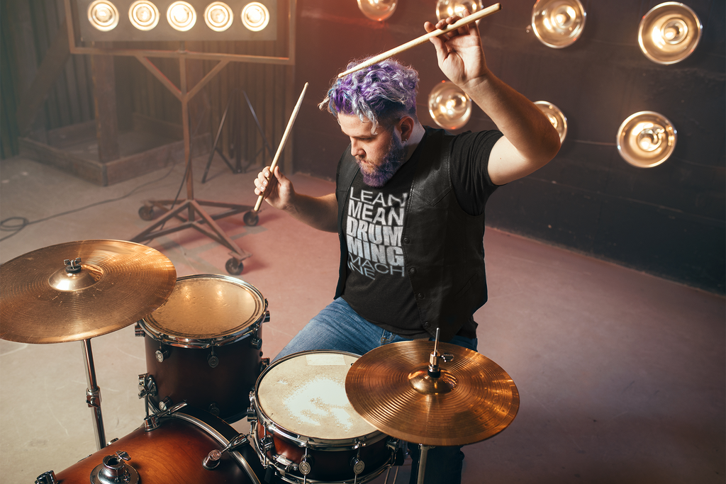 Drumming Machine T-Shirt - Lean Mean Drumming Machine Taboo