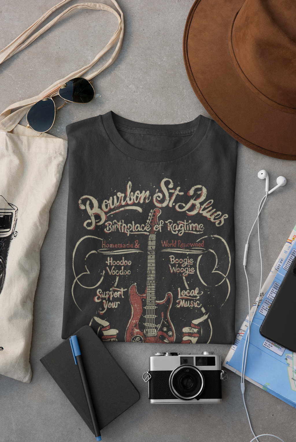 Bourbon St Blues T-Shirt Taboo