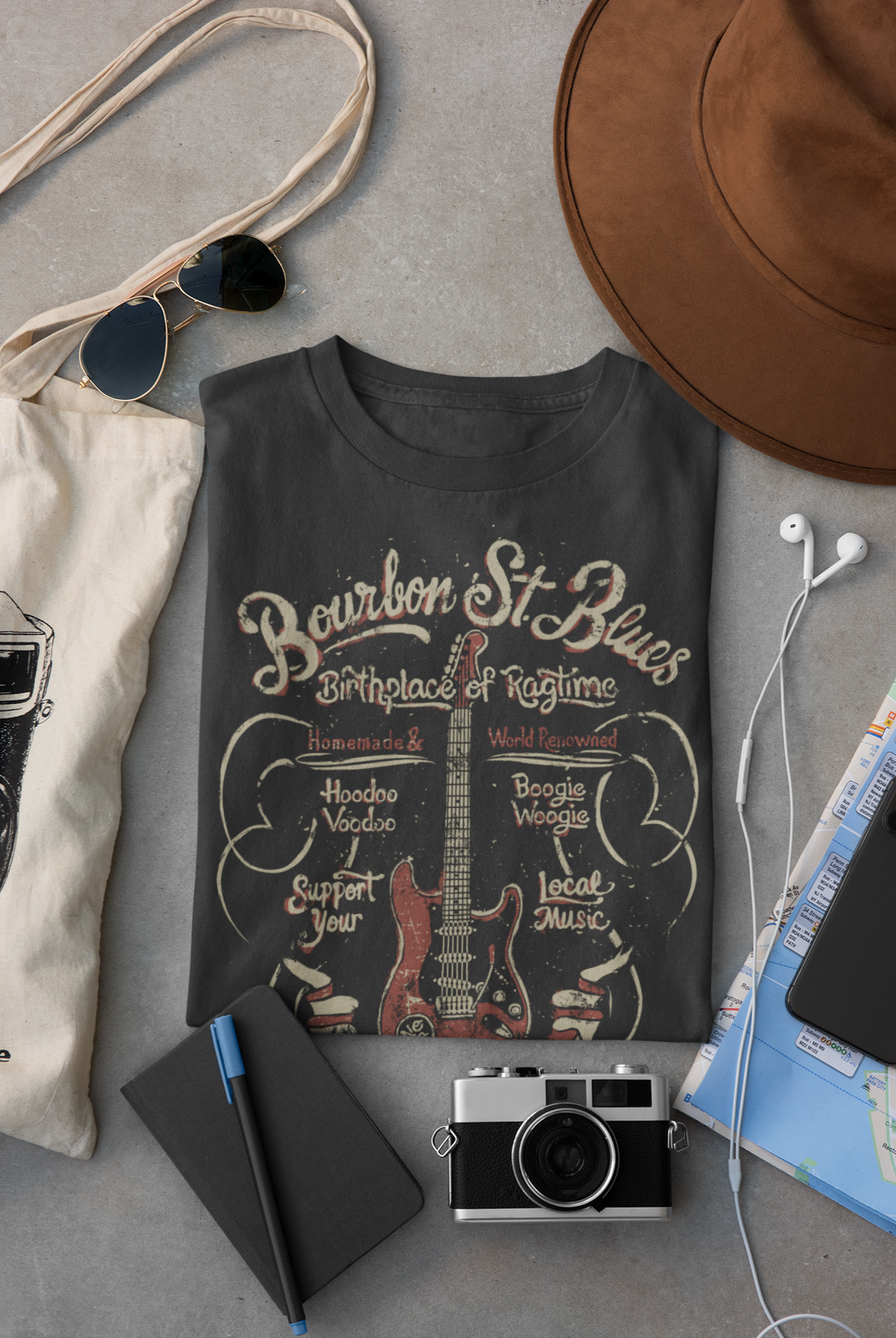 Bourbon St Blues T-Shirt Taboo
