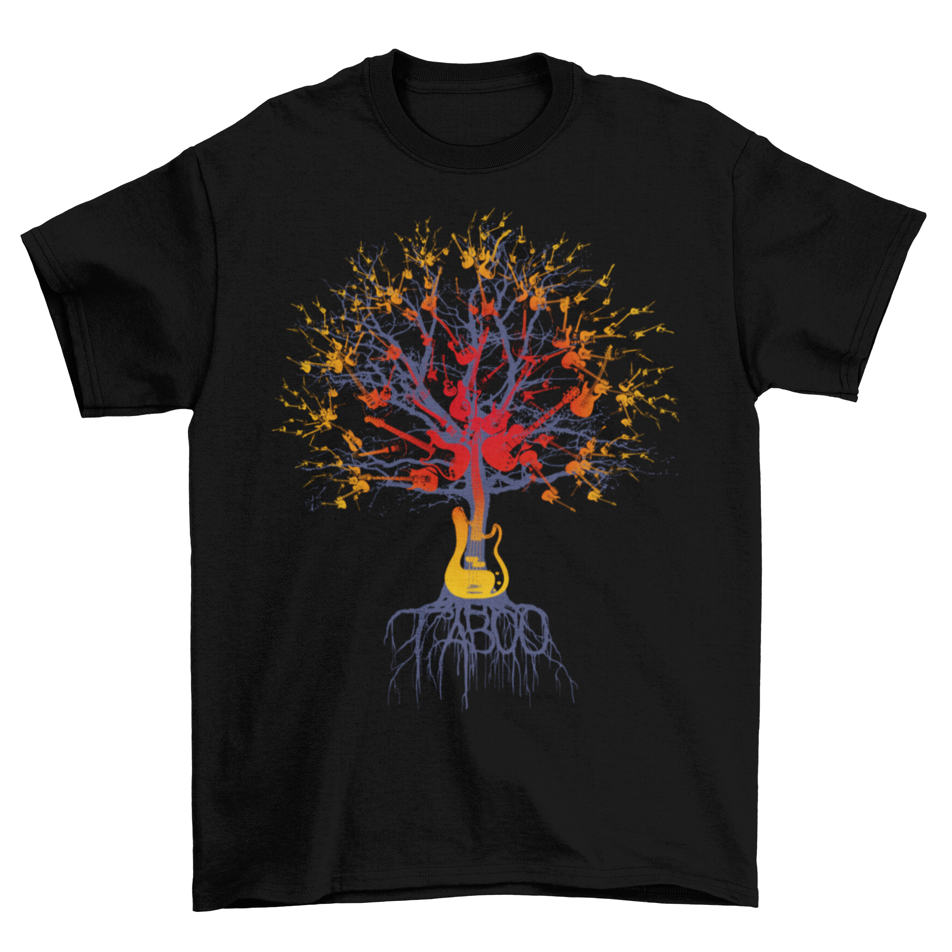 Gradient Guitar Tree T-Shirt Taboo