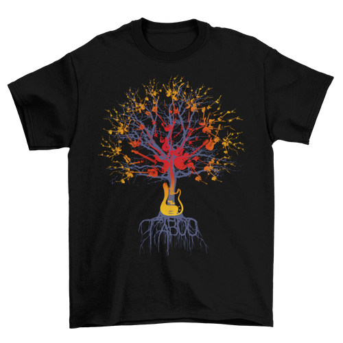 Gradient Guitar Tree T-Shirt Taboo