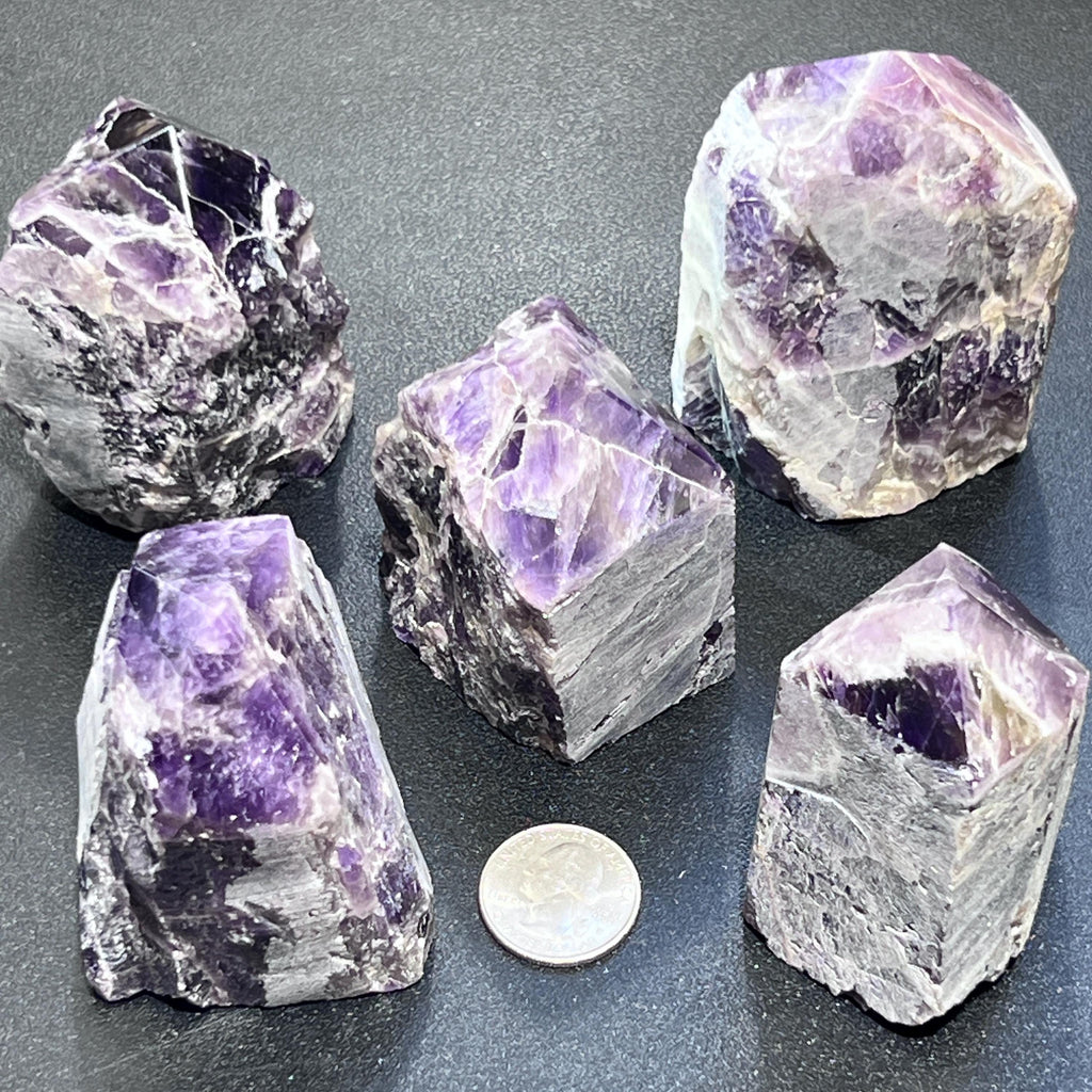 Banded Amethyst Crystal Point Tower Carving Amazing Crystals