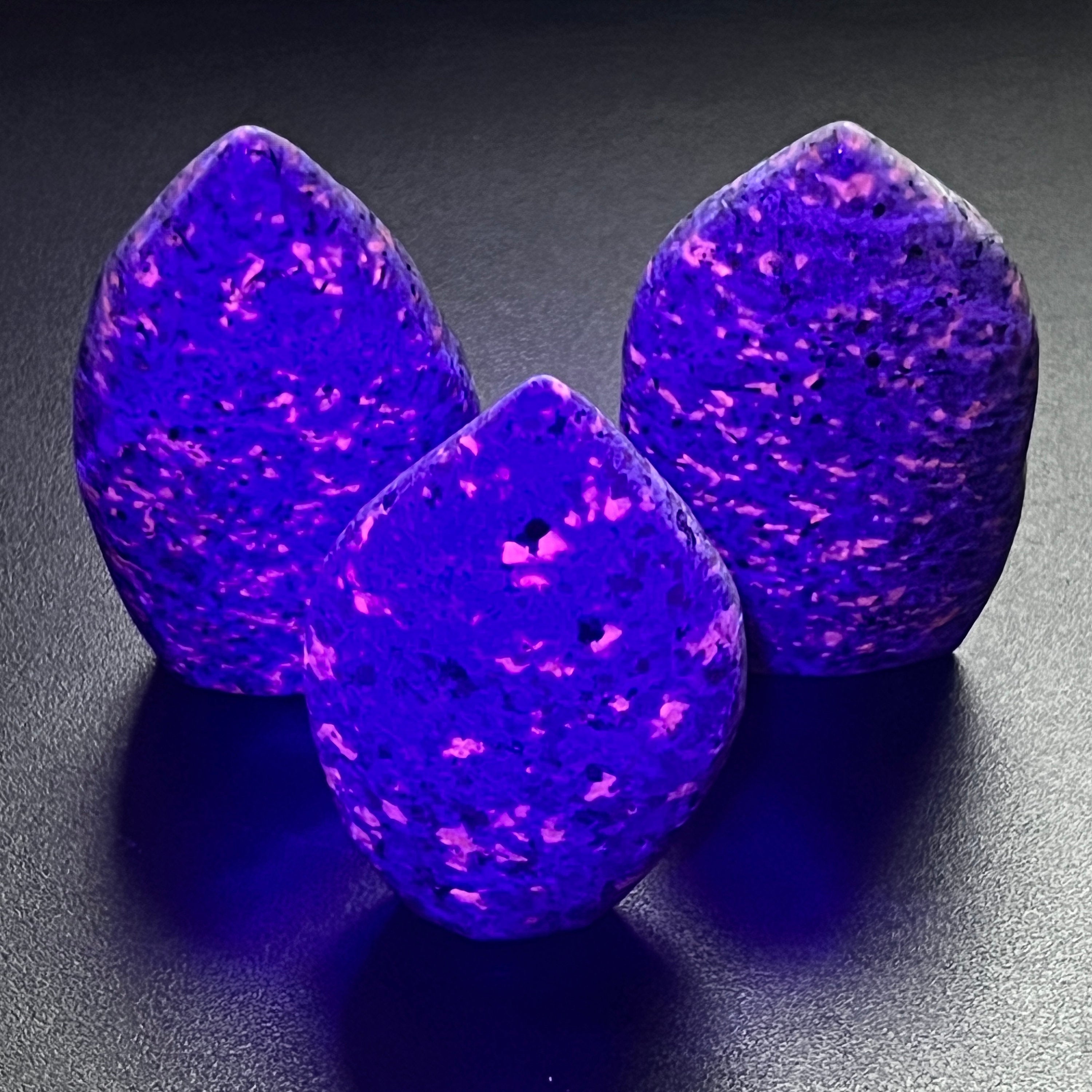 Syenite Flame Standing Tower (UV Reactive) Carving Wholesale Amazing Crystals