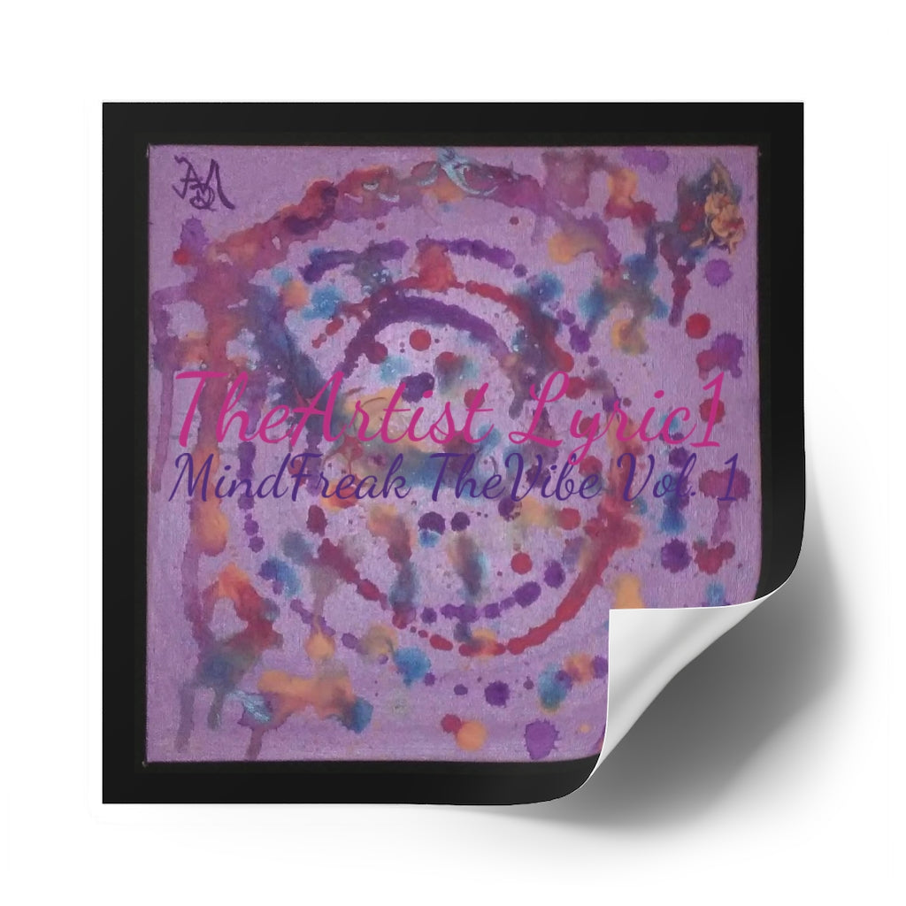 Copy of MindFreak TheVibe Vol. 1 (Album Art) Laminate Stickers, Square