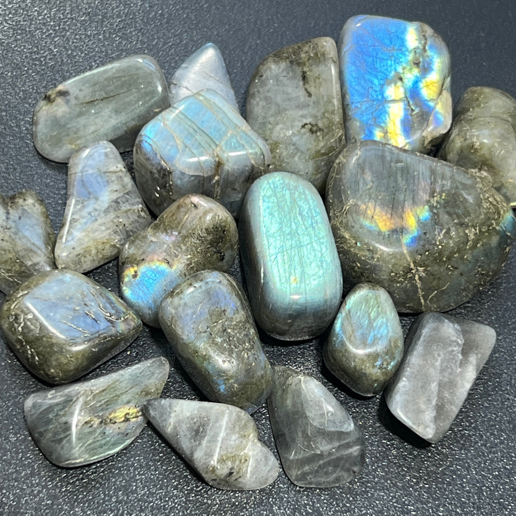 Labradorite Tumbled Stones (By The Piece Or Pound) Amazing Crystals