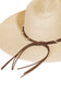 Fame Rope Strap Wide Brim Weave Hat