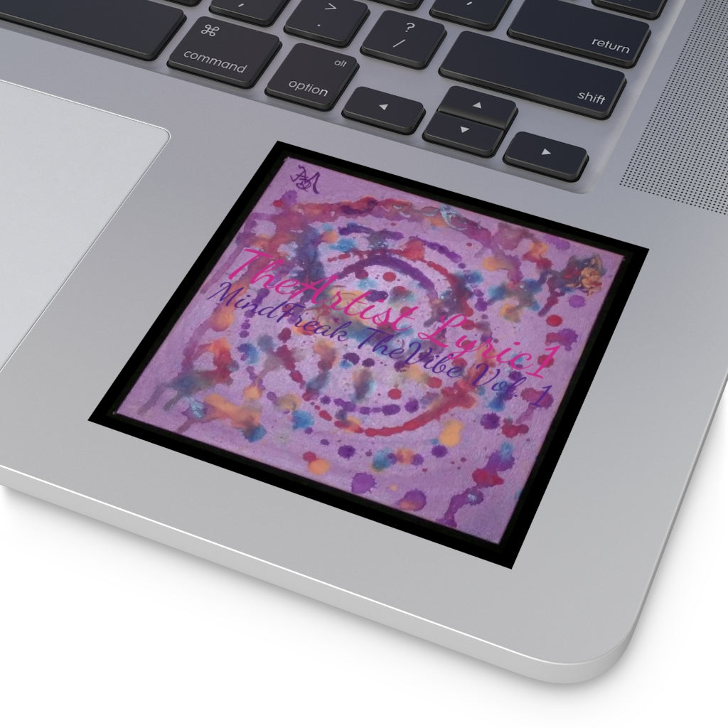 Copy of MindFreak TheVibe Vol. 1 (Album Art) Laminate Stickers, Square