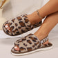 Leopard Open Toe Slippers