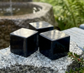 Black Shungite Cube Carving (Type-2) From Karelia Russia Amazing Crystals