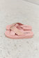 Forever Link Studded Cross Strap Sandals in Blush